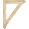 Ekena Millwork Traditional Arts and Crafts Rough Sawn Bracket w/ Offset Brace, Douglas Fir, 6"W x 30"D x 38"H BKT0604X30X38TRA03RDF - alternate 3